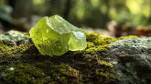 Load image into Gallery viewer, Natural Peridot Bamboo Bracelet
