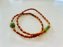 Load image into Gallery viewer, Natural Peridot Bamboo Bracelet
