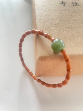 Load image into Gallery viewer, Natural Peridot Bamboo Bracelet
