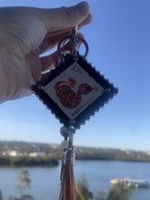 Load and play video in Gallery viewer, Vintage Chinese Zodiac Stamp Keychain
