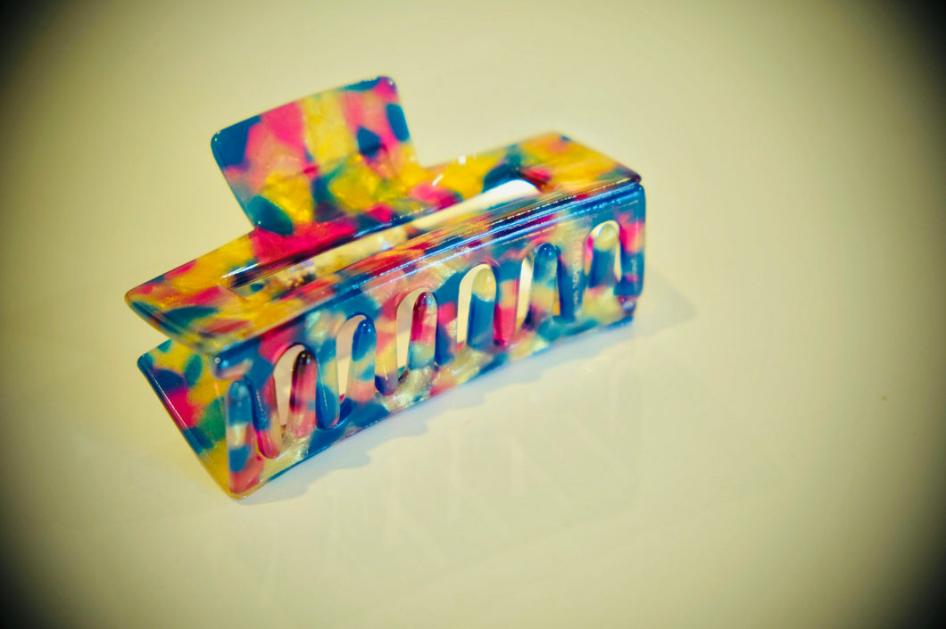 ACETATE NEON HAIR CLAW